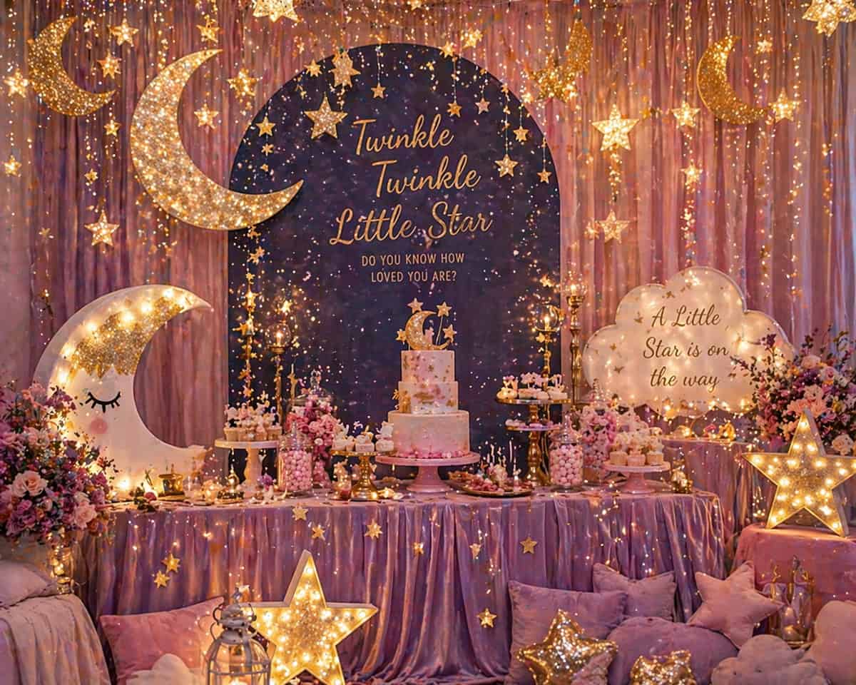 Moon and Stars Little Star Theme