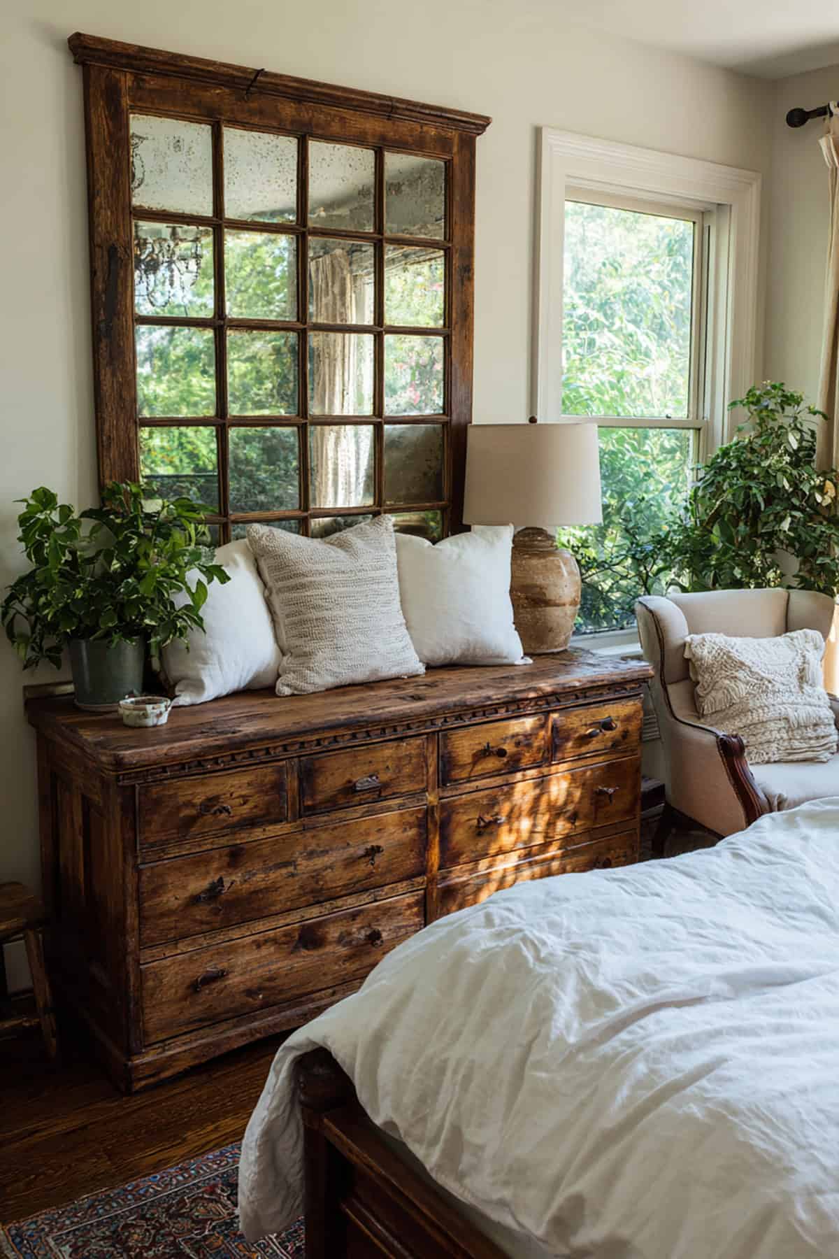 Antique Window Frame Decor