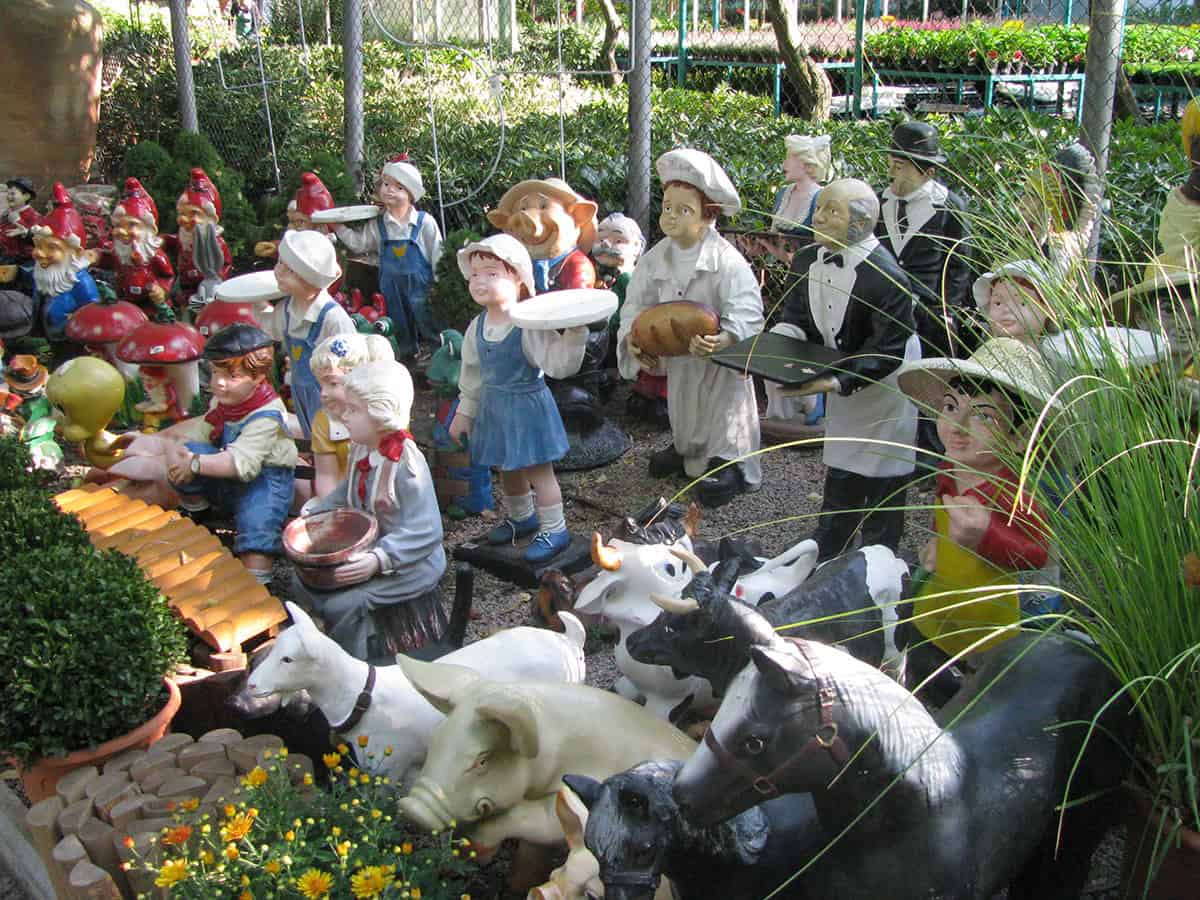 Busy Fairy Village with Characters