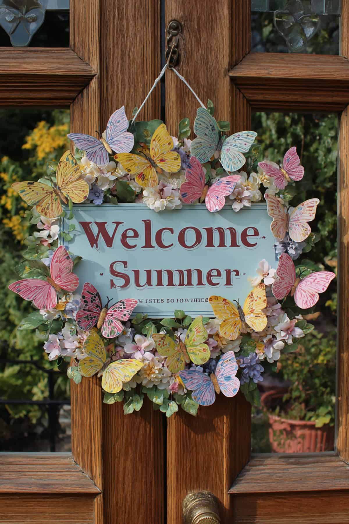 Butterfly Garden Door Hanger