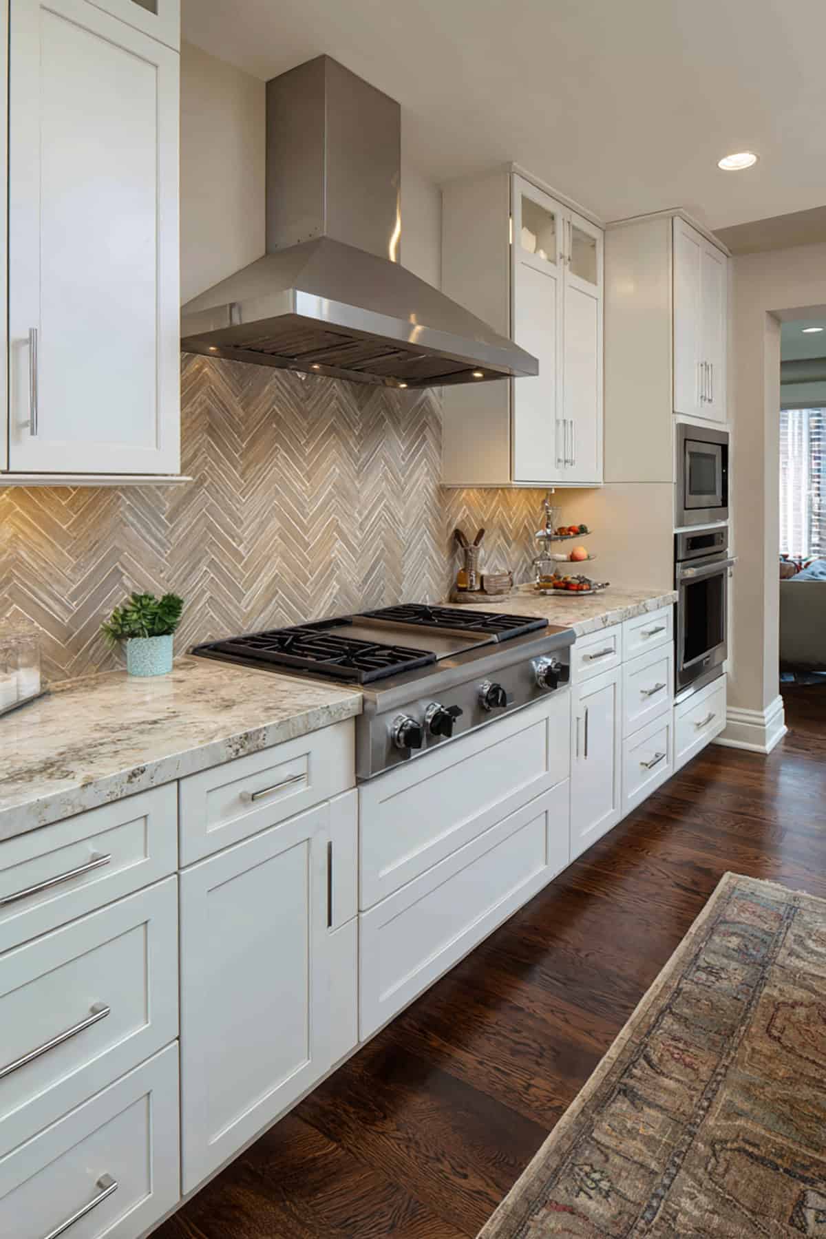Chevron Tile Backsplash