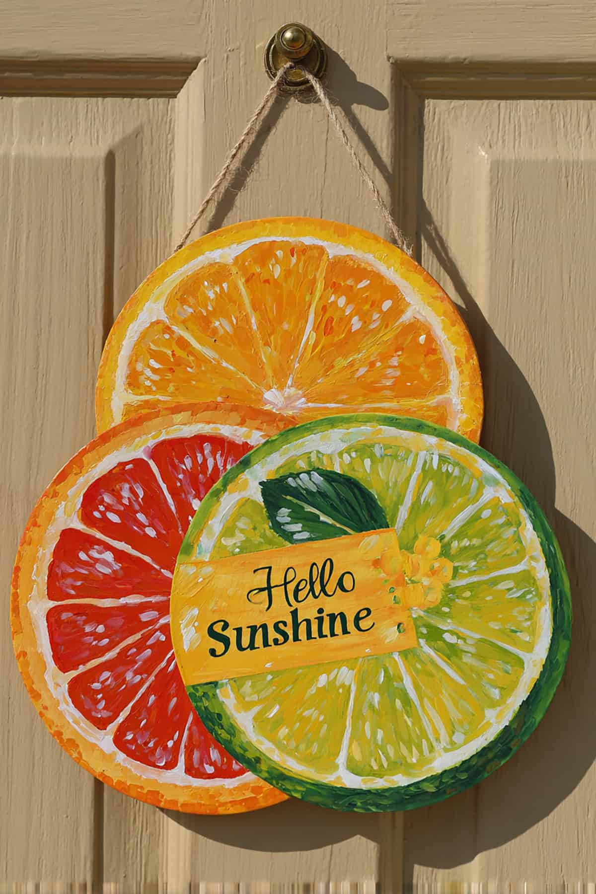 Citrus Slice Trio Door Hanger