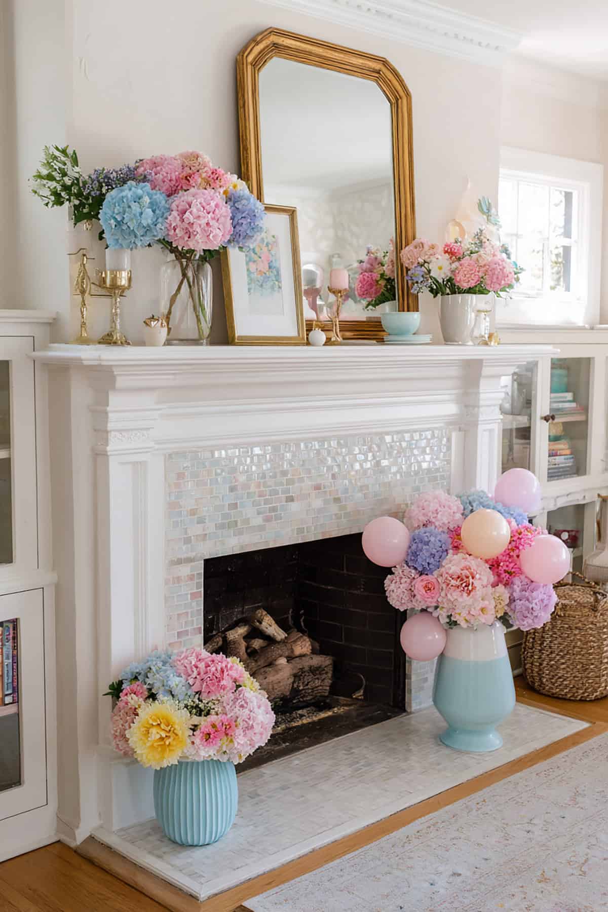 Ice Cream Color Mantel With Soft Pastels