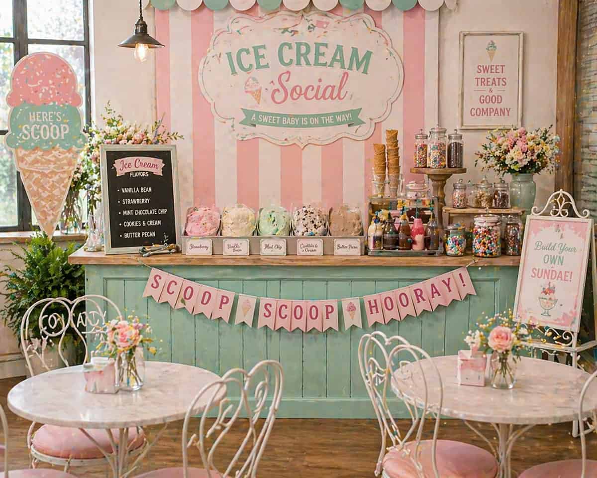 Ice Cream Social Baby Shower