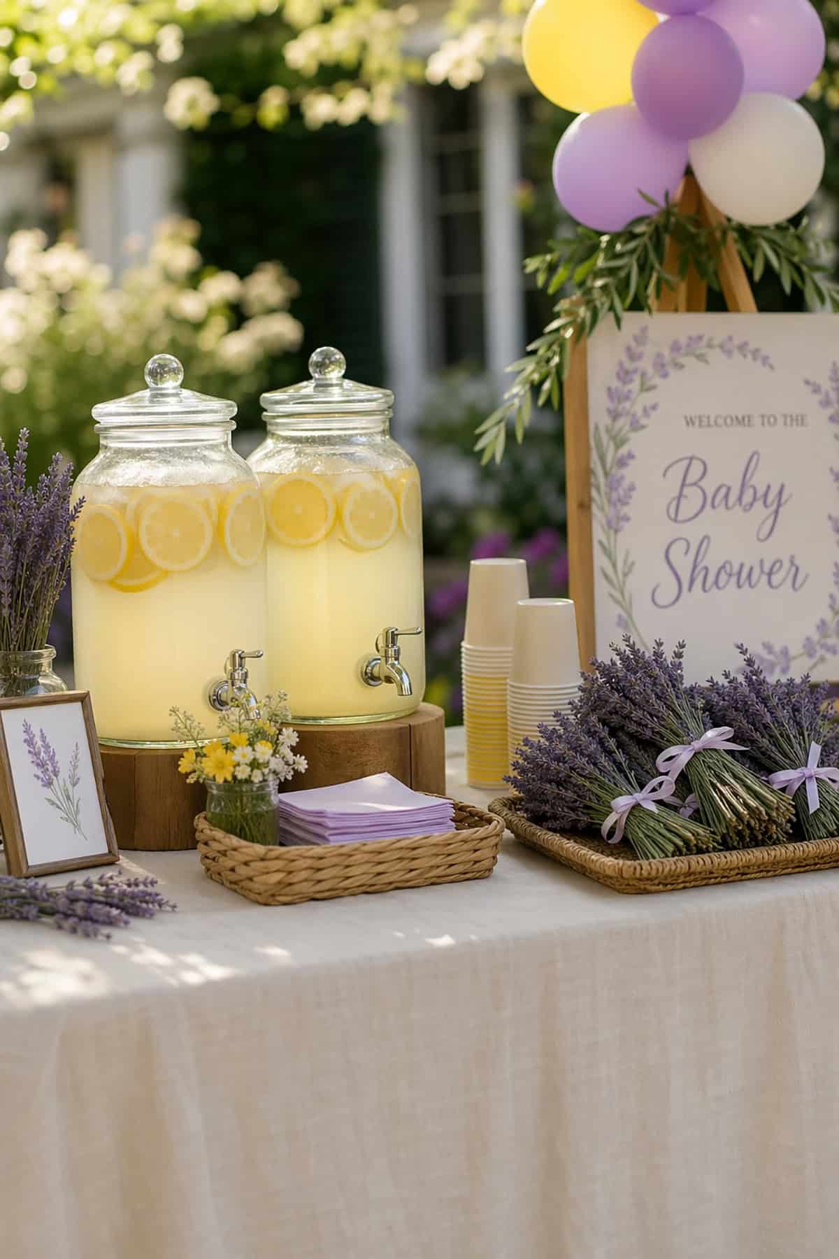 Lavender Lemonade Baby Shower