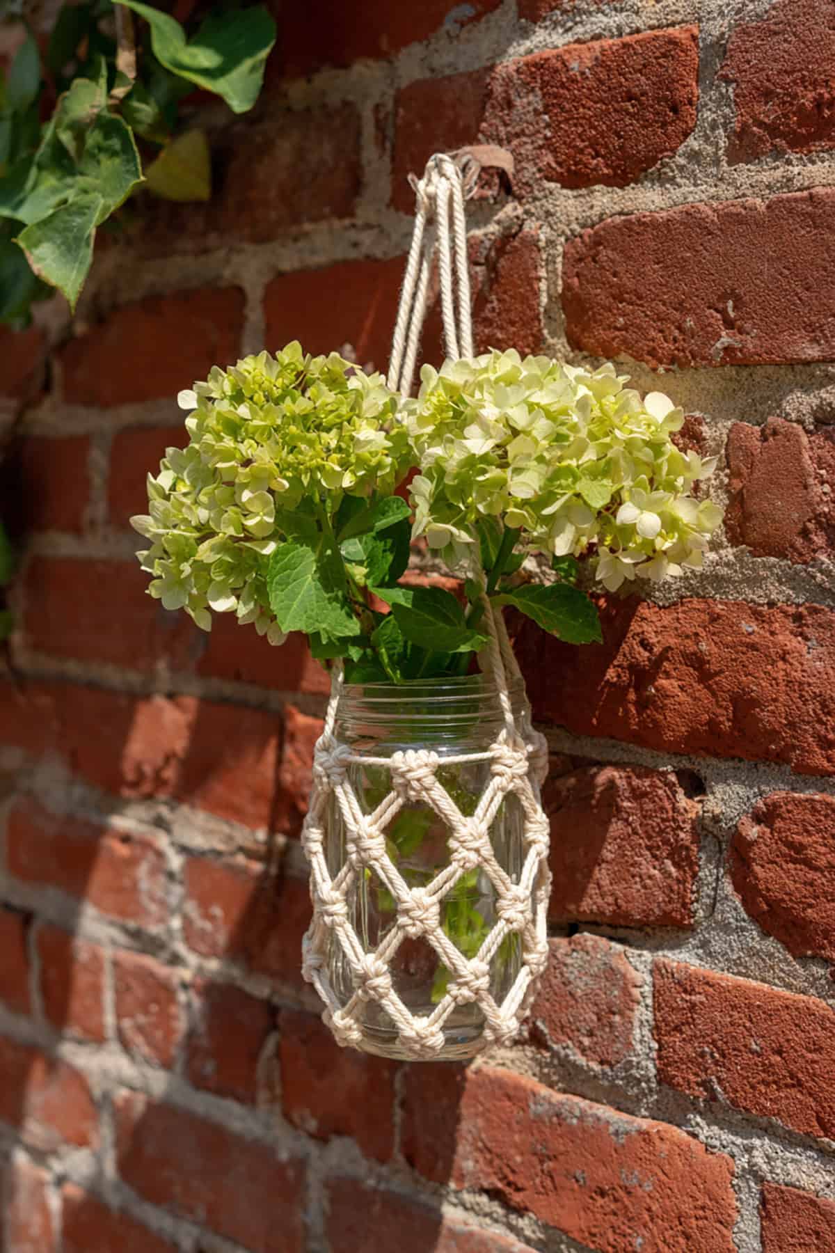Macrame Mason Jar Hanging Planter