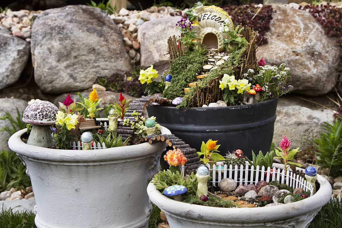 Multi Level Fairy Garden Planters
