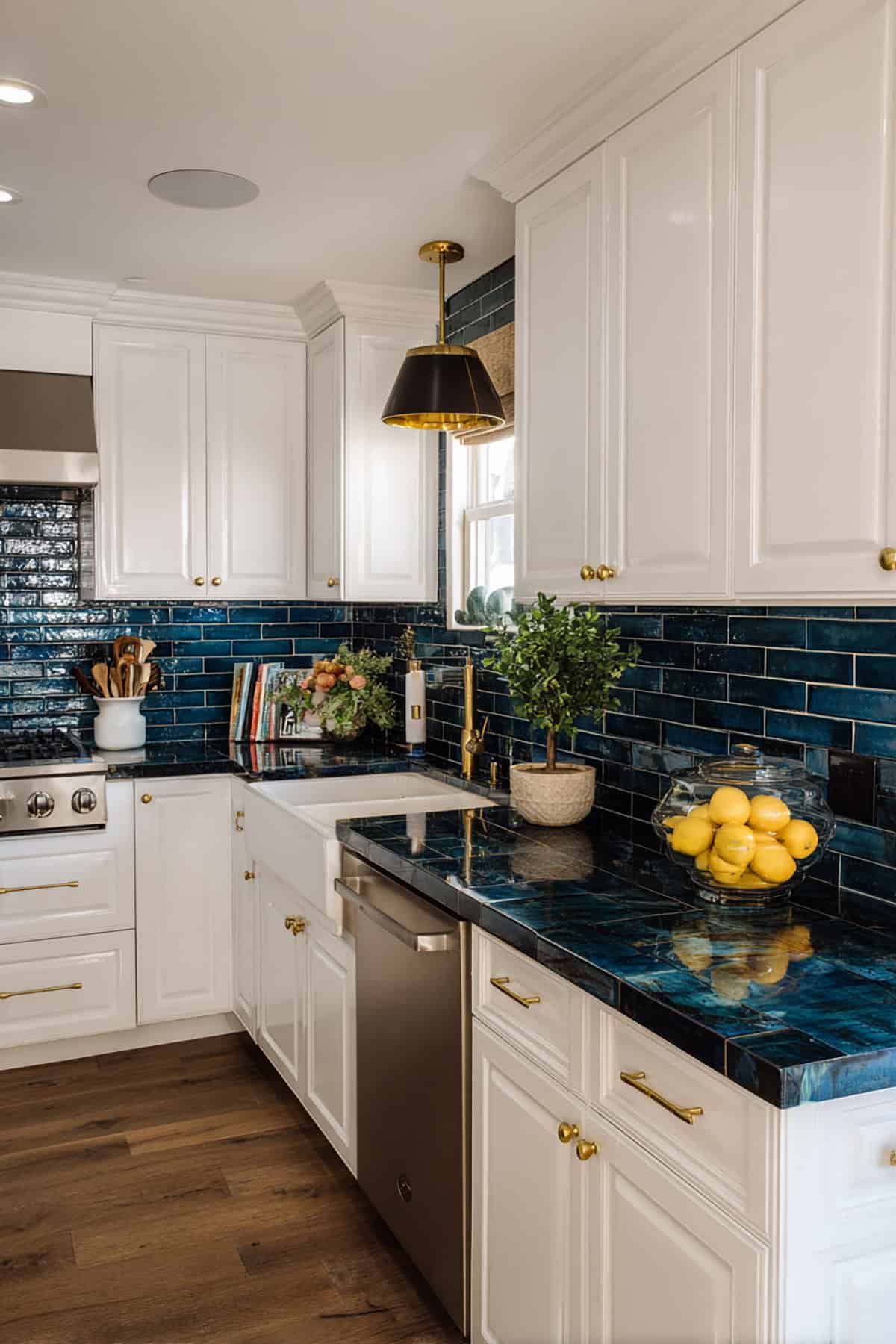 Navy Blue Subway Tile