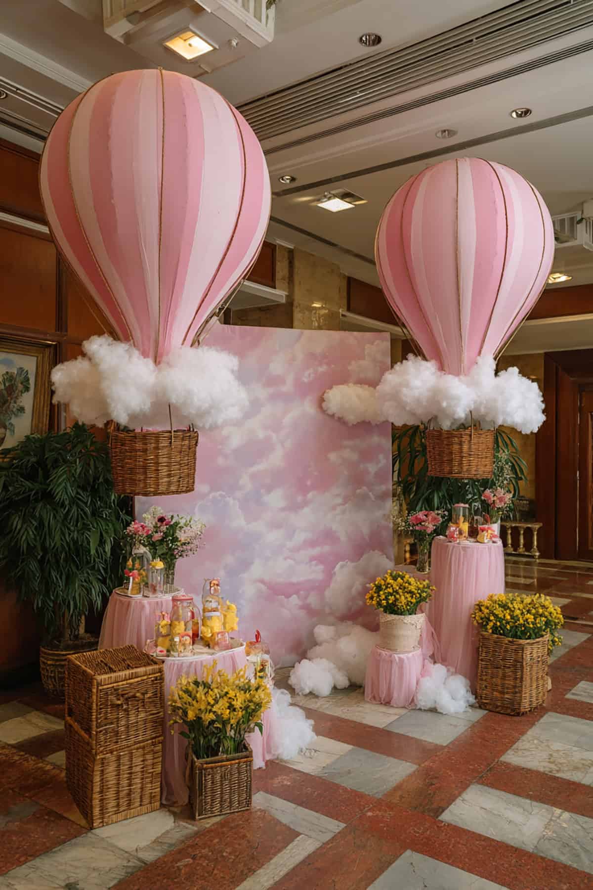 Pink Hot Air Balloon Theme