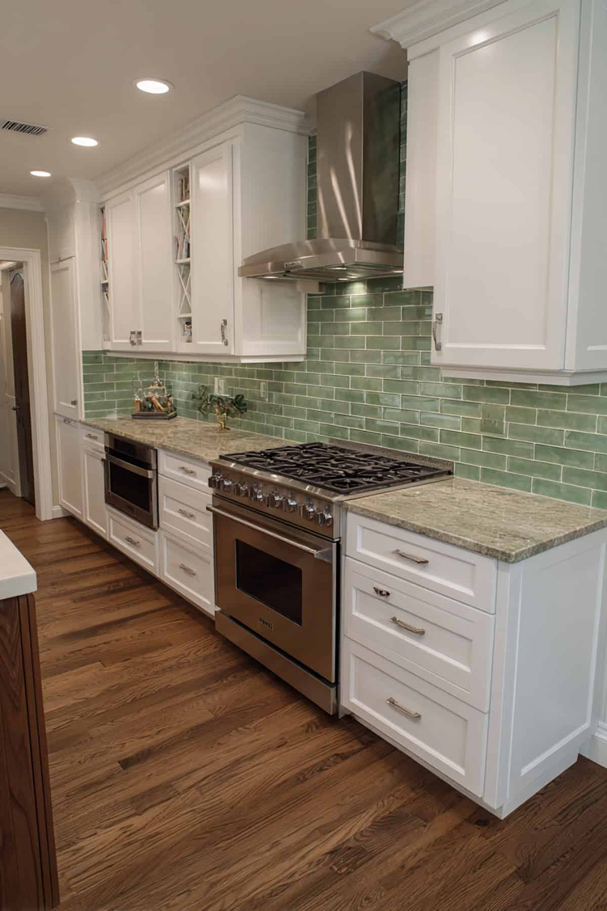 Sage Green Tile Backsplash