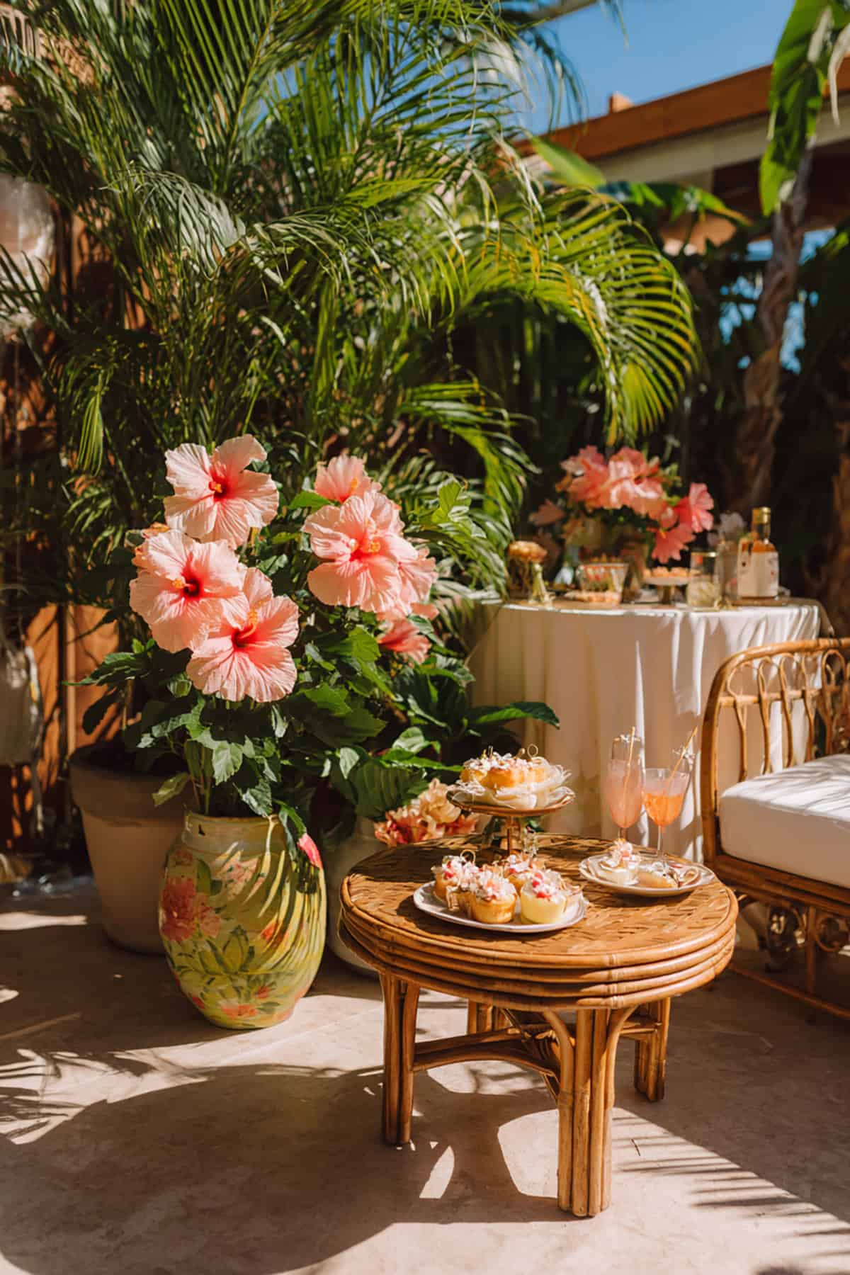 Soft Tropical Hibiscus Baby Shower