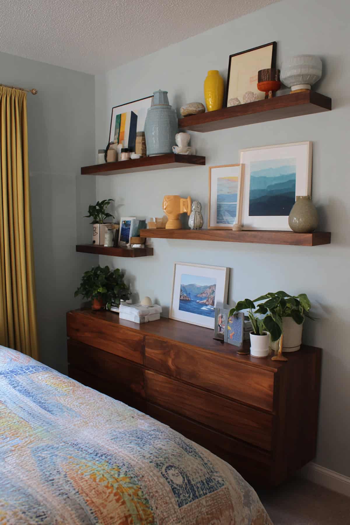 Stacked Floating Shelves