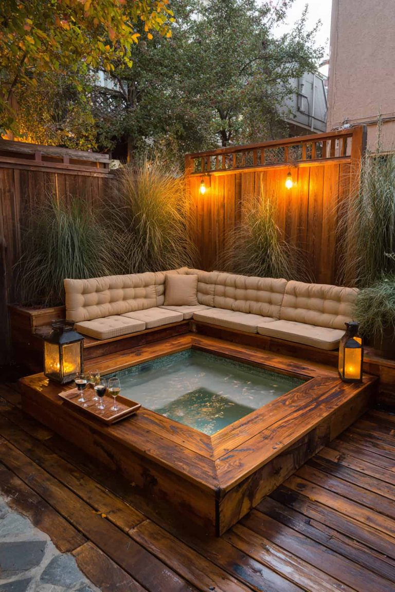 28 Must-See Hot Tub Landscaping Ideas For Backyards