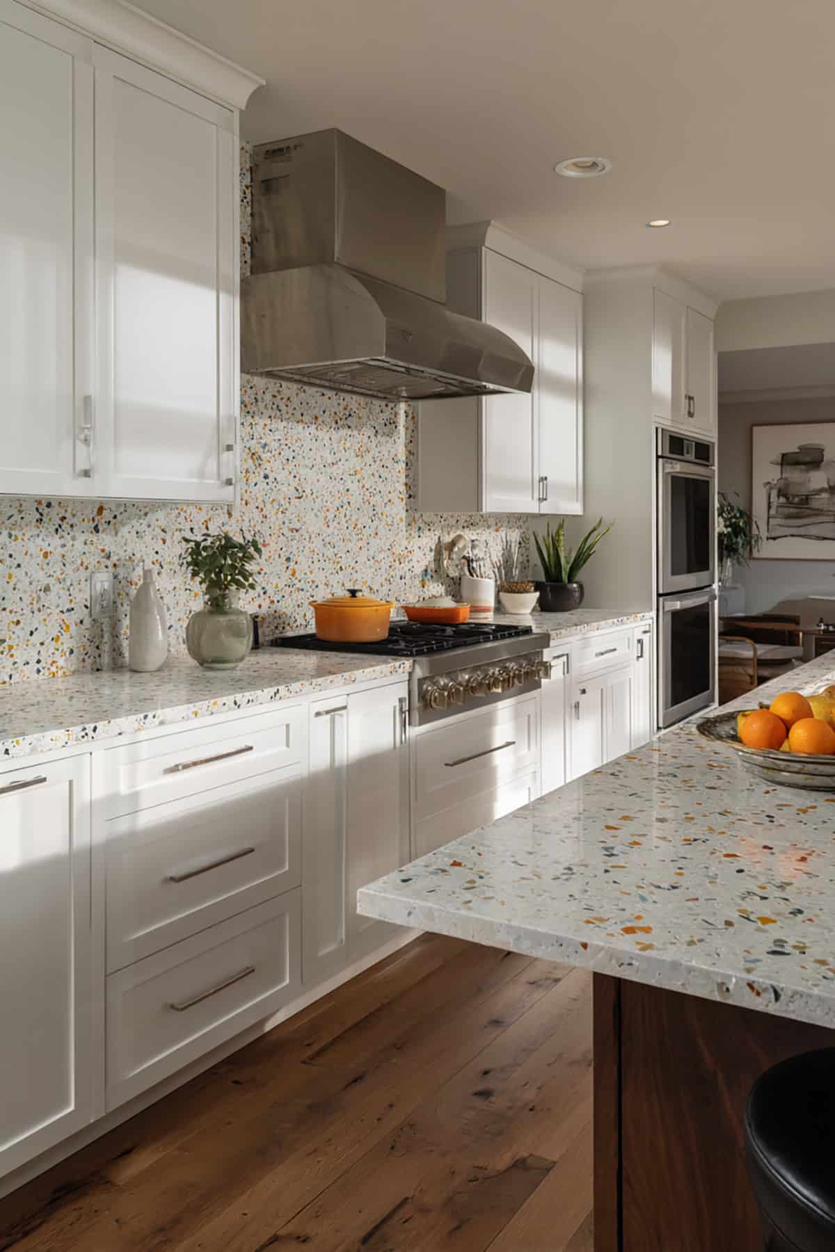 Terrazzo Slab Backsplash