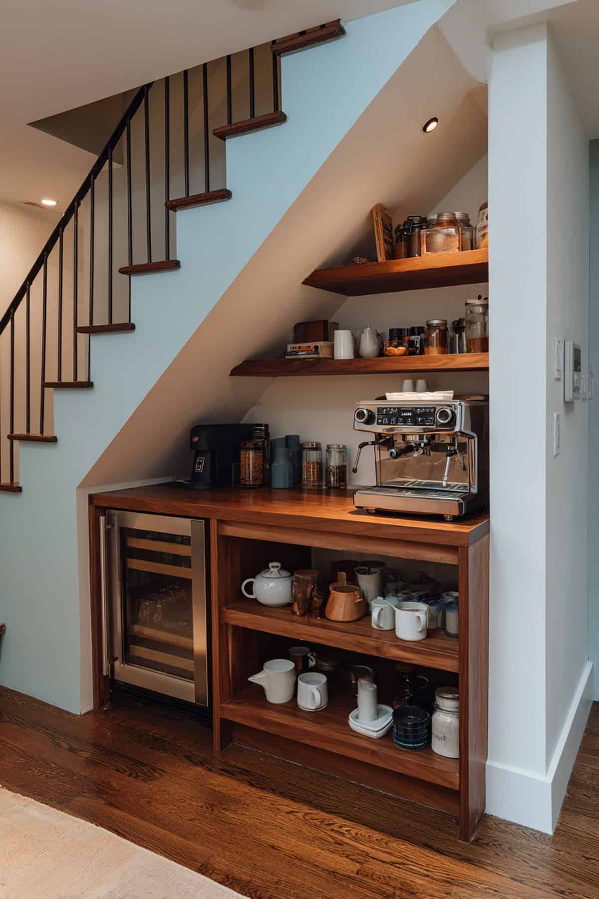 Under Stairs Coffee Bar Nook