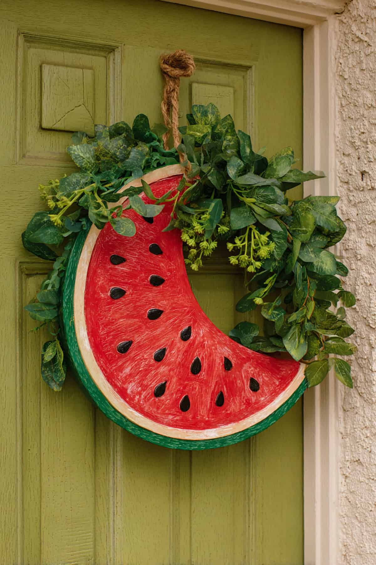 Watermelon Wreath Door Hanger