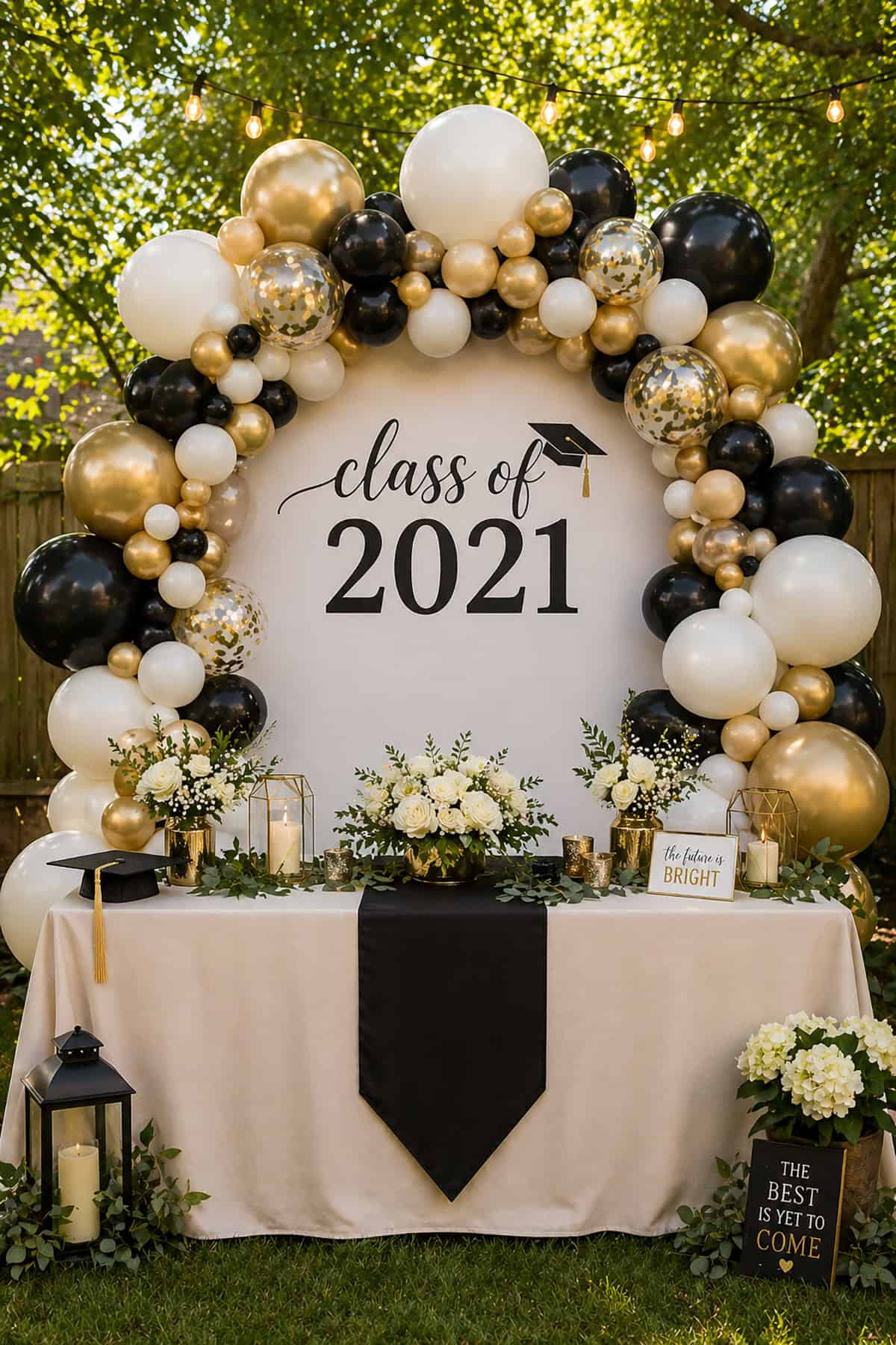 Balloon Backdrop Integrated Table