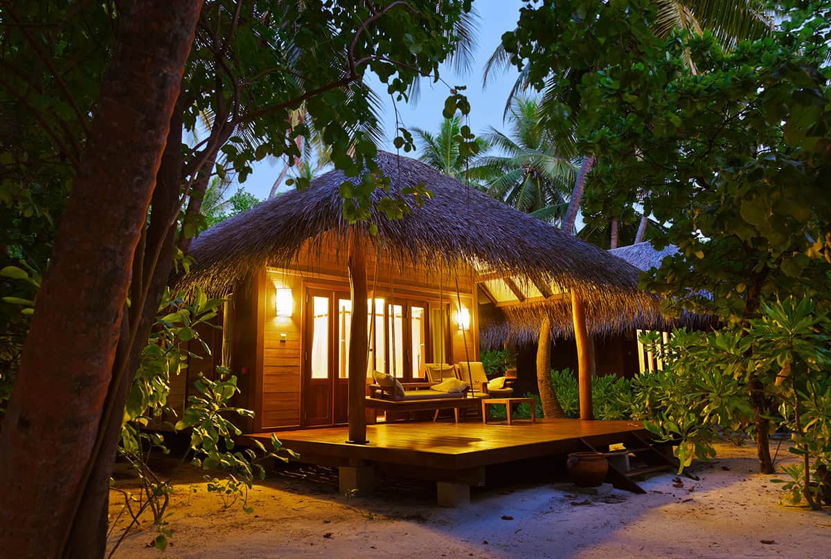 Beachfront Bungalow Exterior With Natural Materials