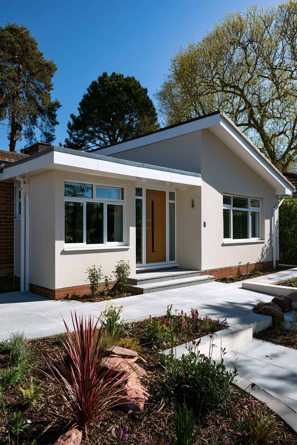 Bungalow With Recessed Window Bays for Subtle Depth