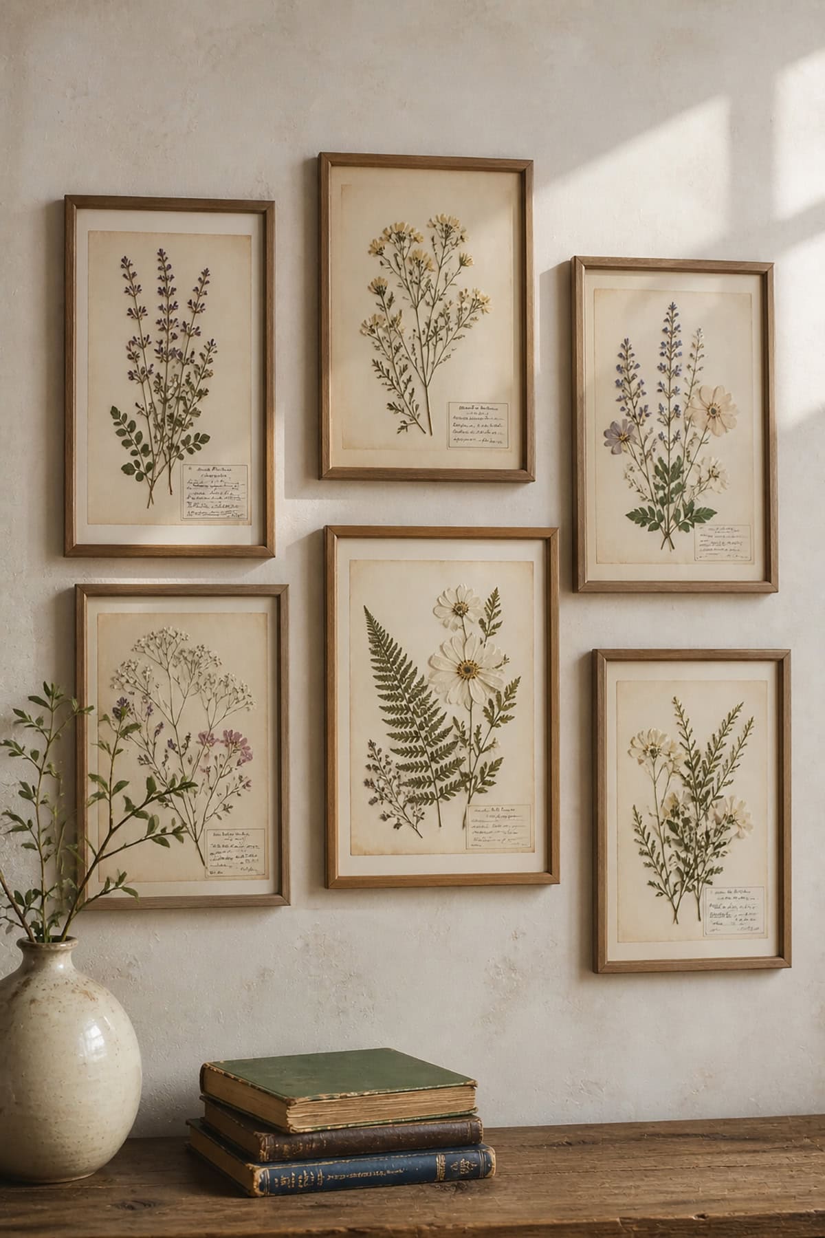 Framed Pressed Flower Art