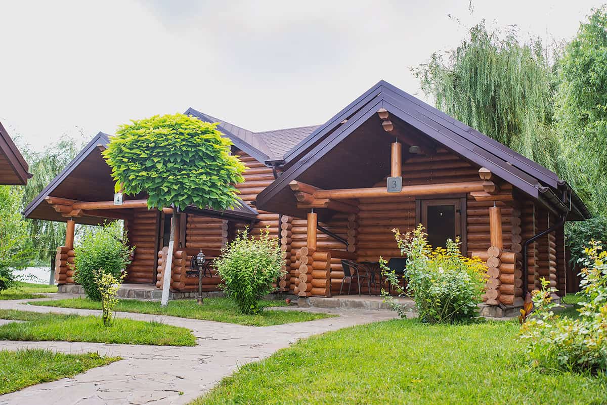 Nature Inspired Bungalow Exterior With Timber Build