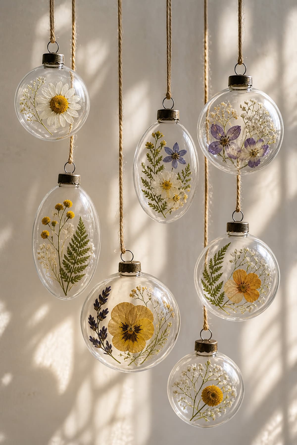 Pressed Flower Jewelry Pendants