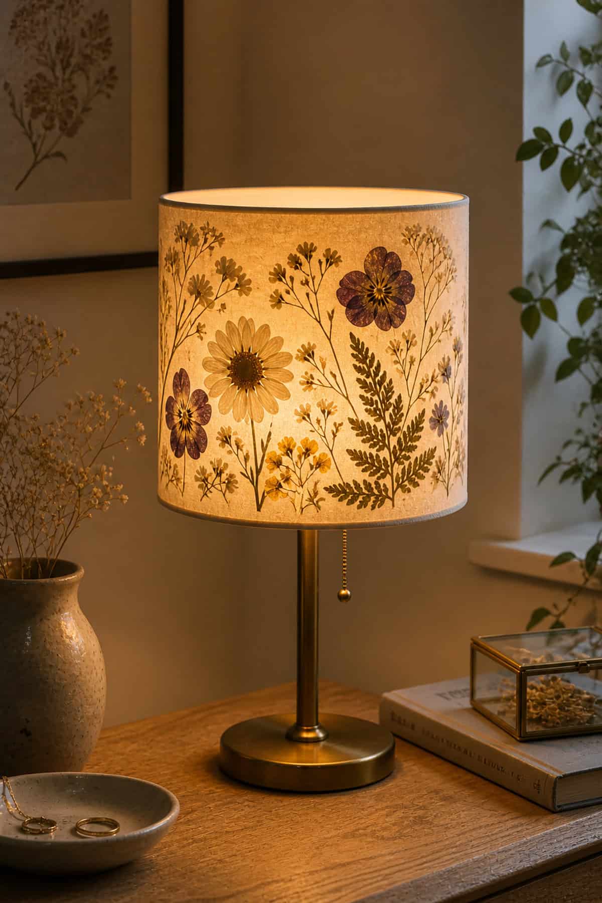 Pressed Flower Lampshade