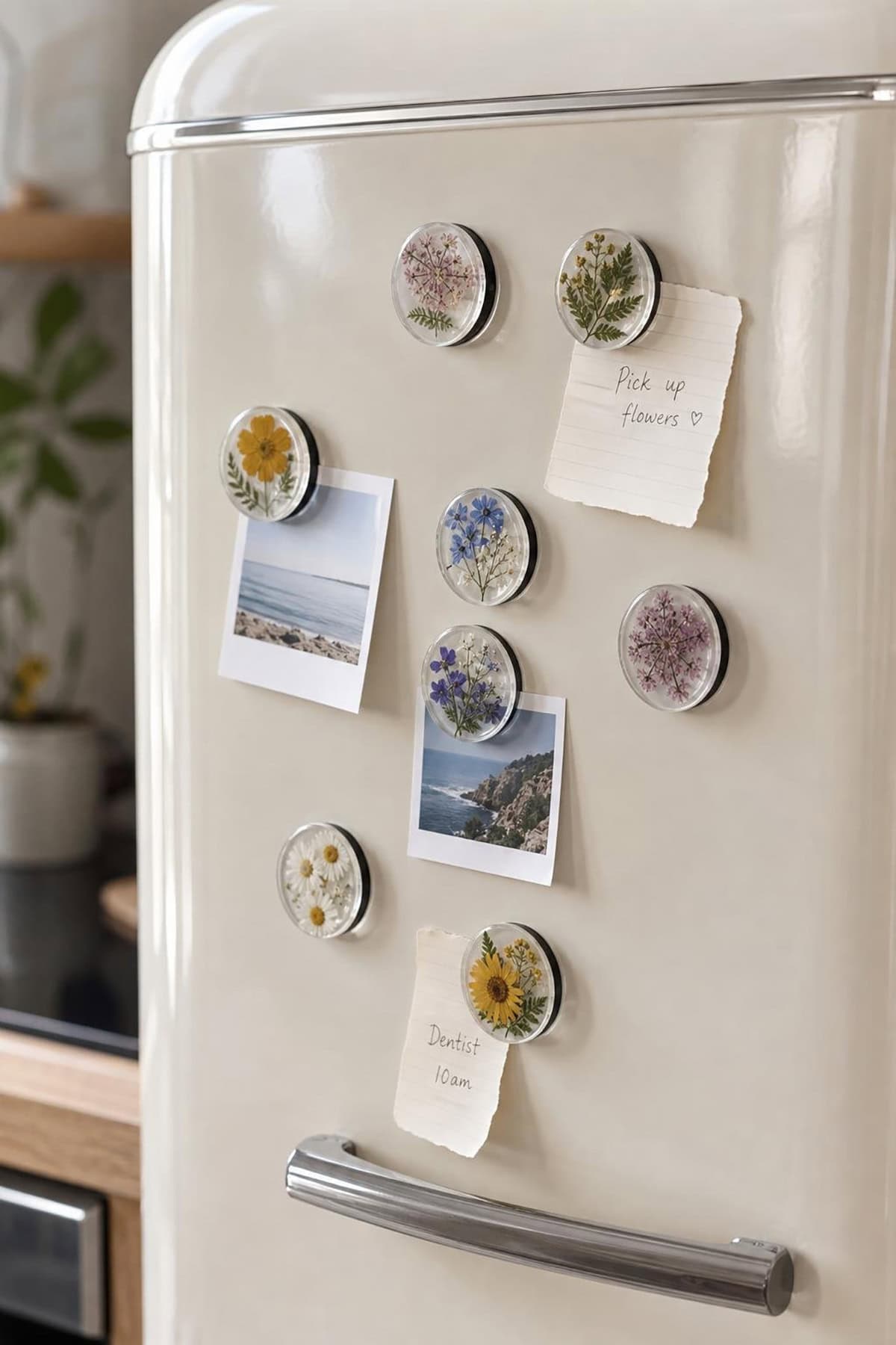 Pressed Flower Magnets
