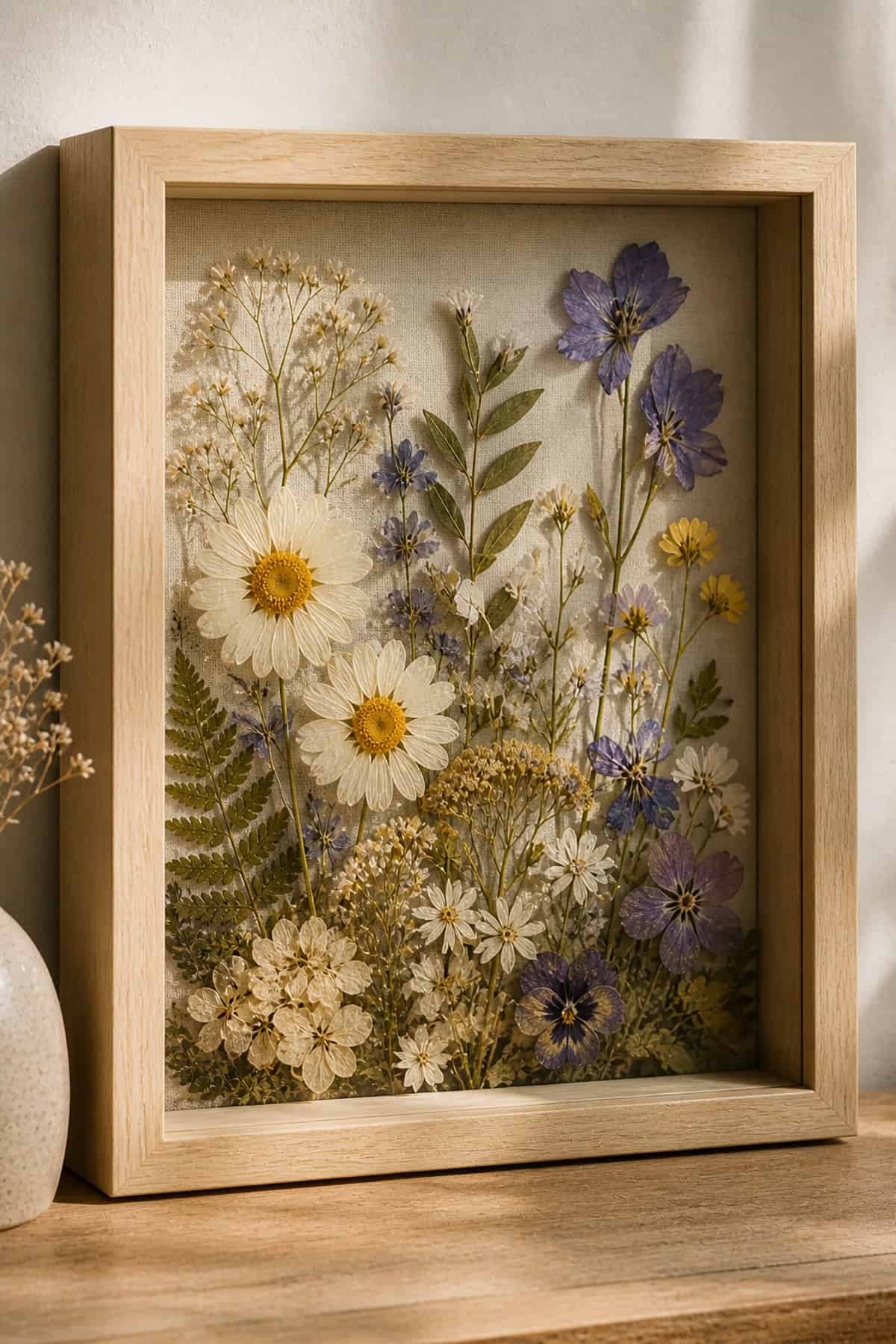 Pressed Flower Shadow Box