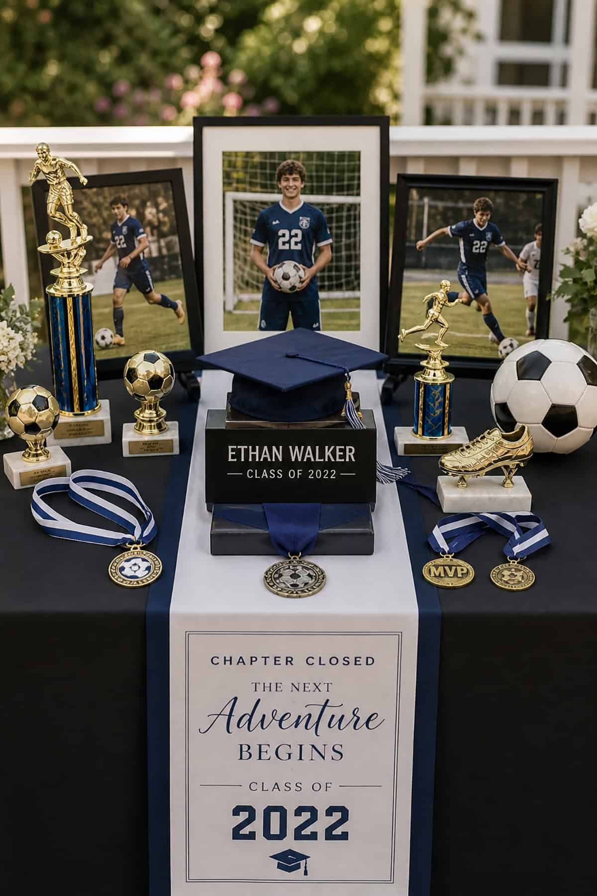 Sports Achievement Showcase Table