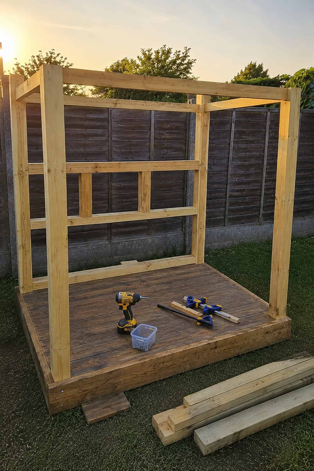 Step 2 — Install The Vertical Posts