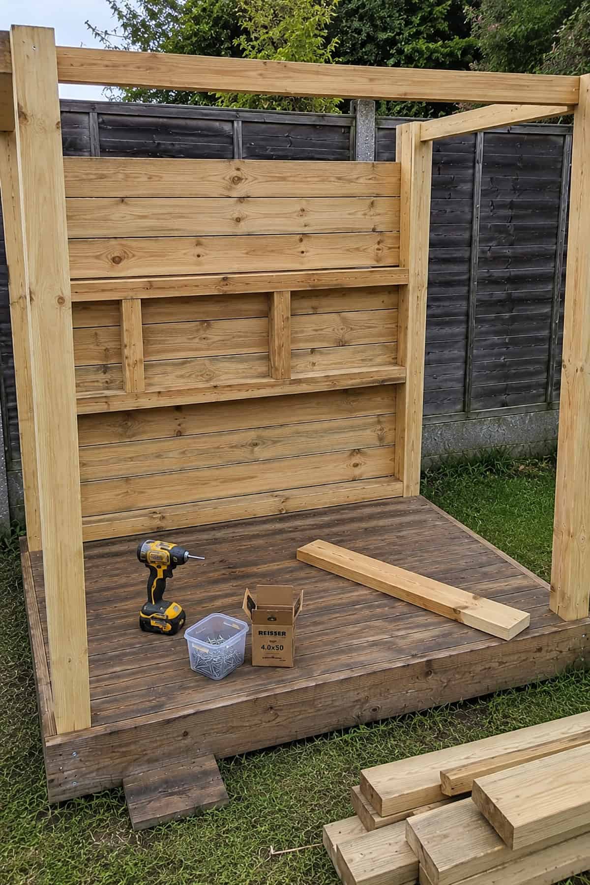 Step 3 — Build The Back Wall Frame