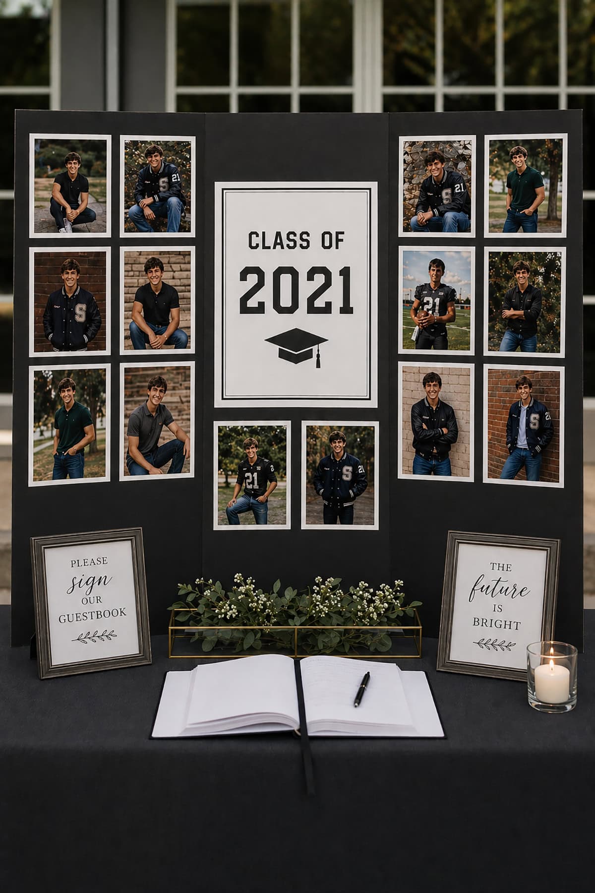 Yearbook Inspired Layout Table