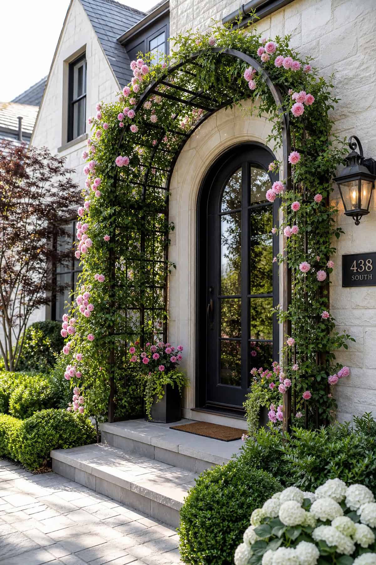 Arched Trellis Entry Accent