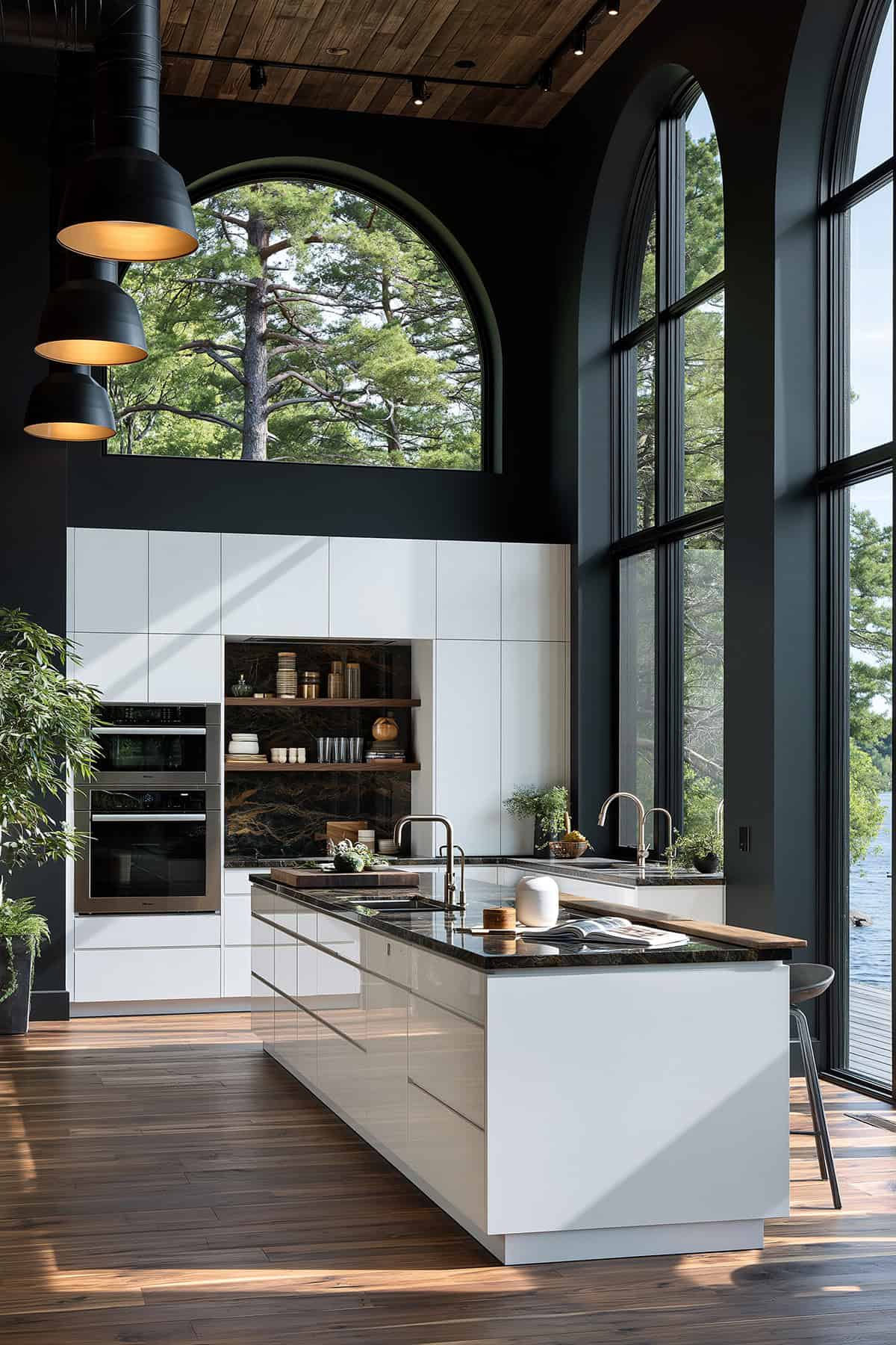 Black Kitchen Walls