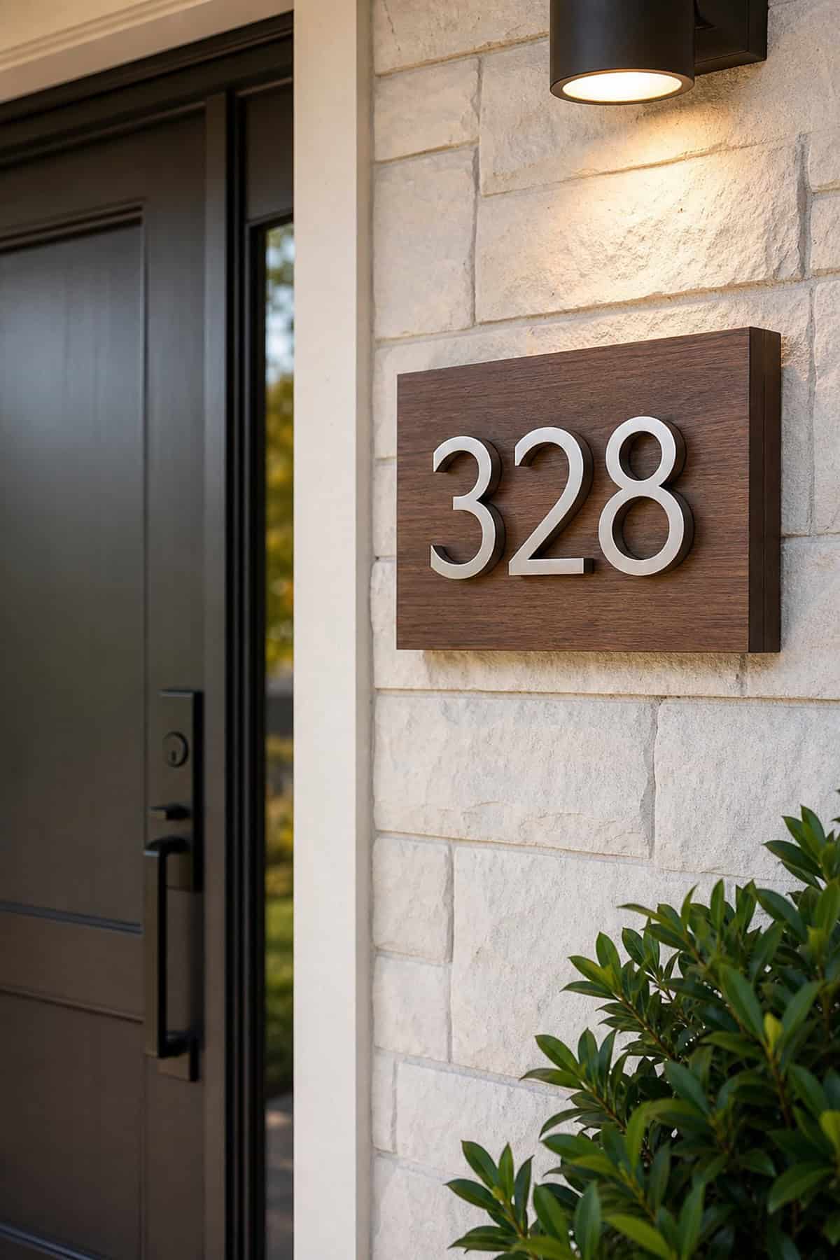 Decorative House Number Plaque