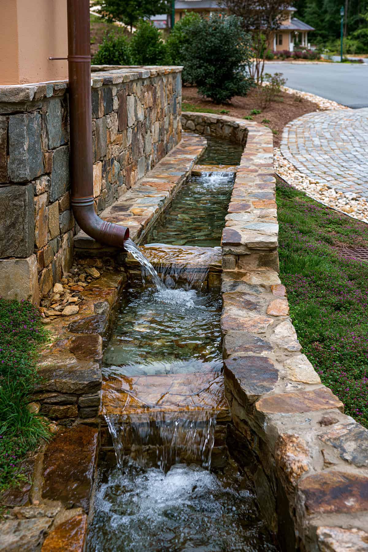 Decorative Stone Spillway
