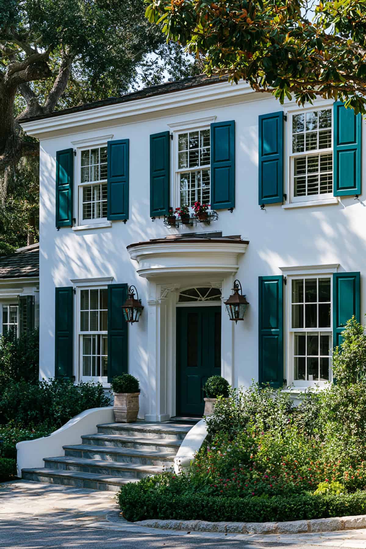 Deep Teal Shutters
