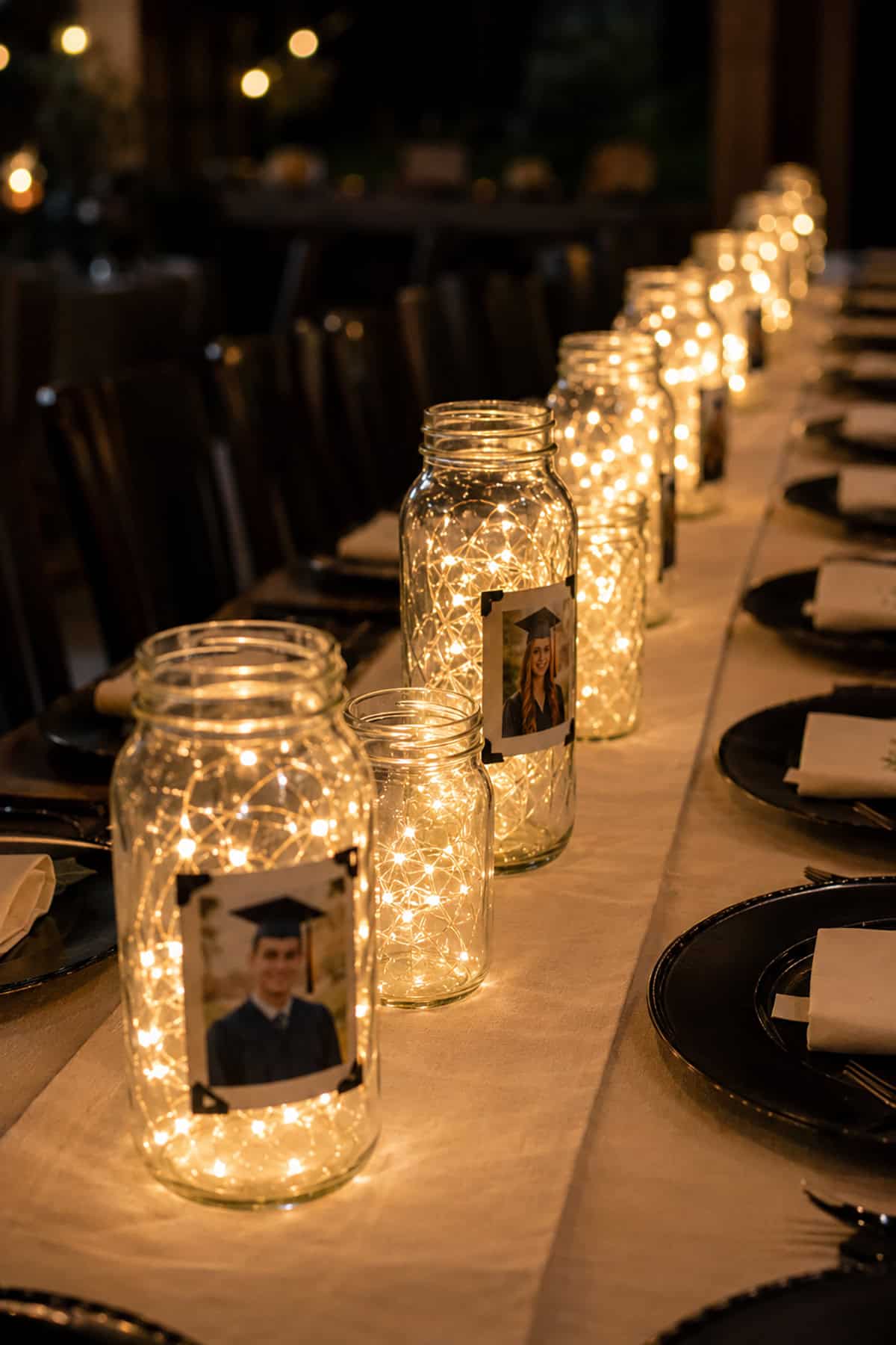 Fairy Light Graduation Memory Jars