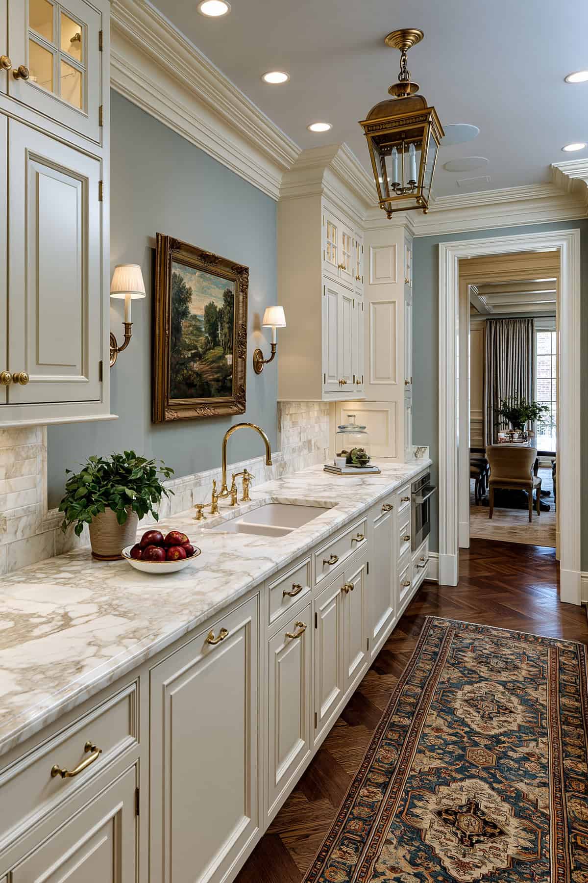 French Gray Kitchen Walls