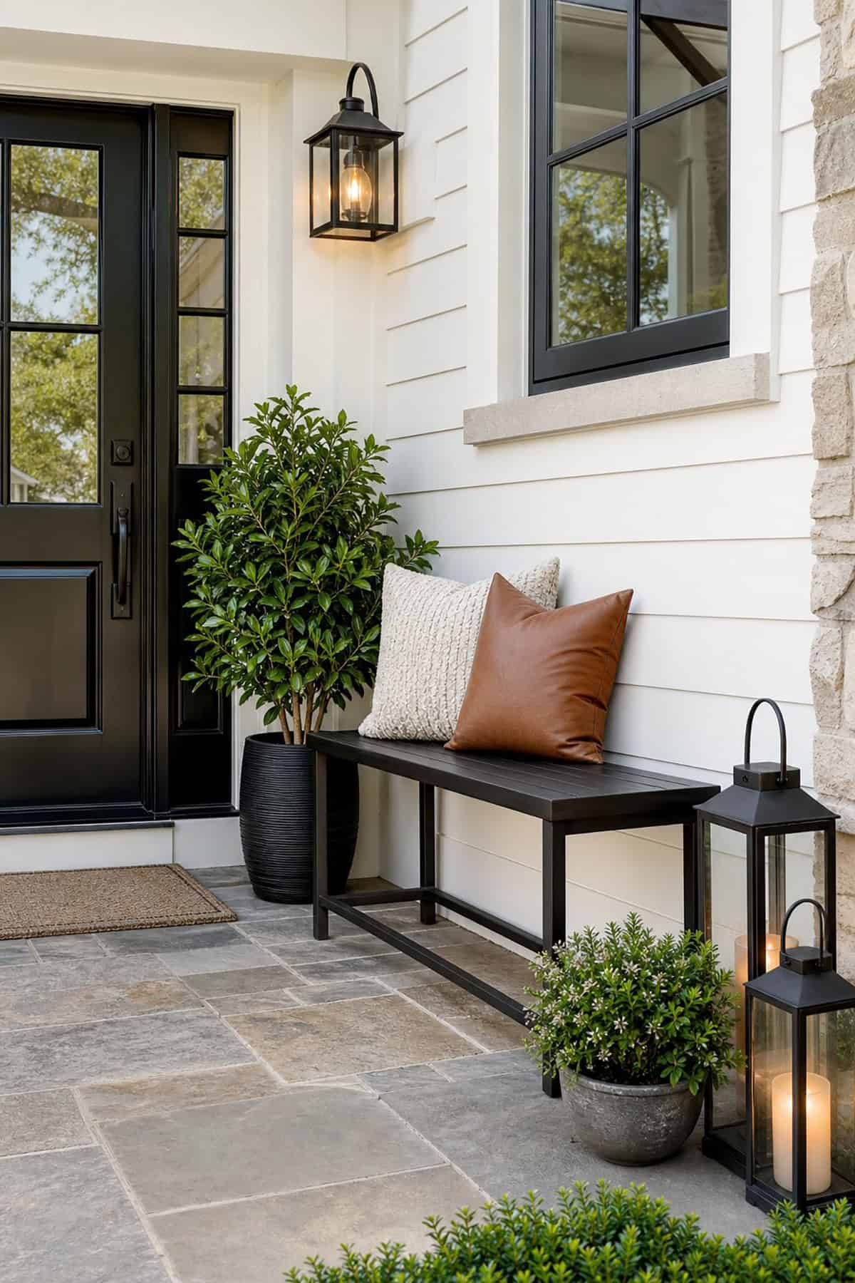 Front Door Bench Styling