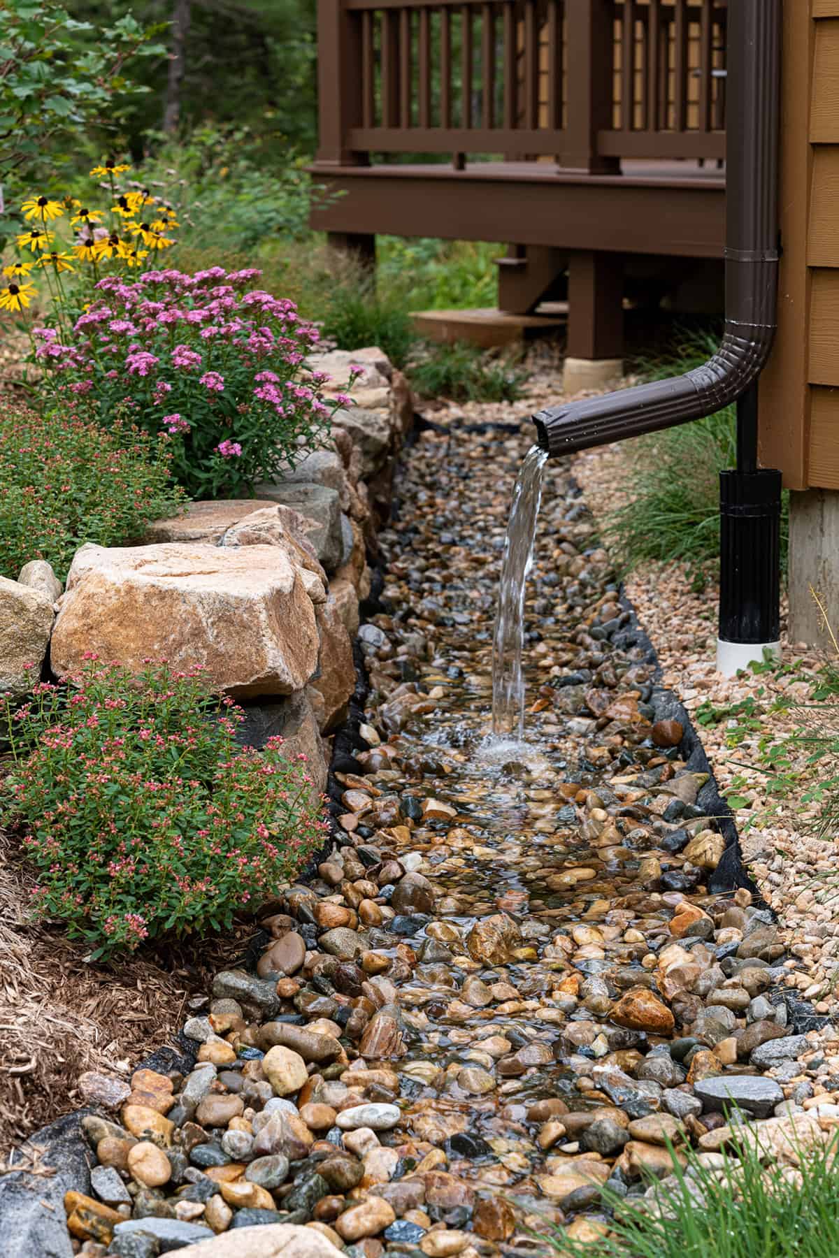 Gravel Drainage Trench