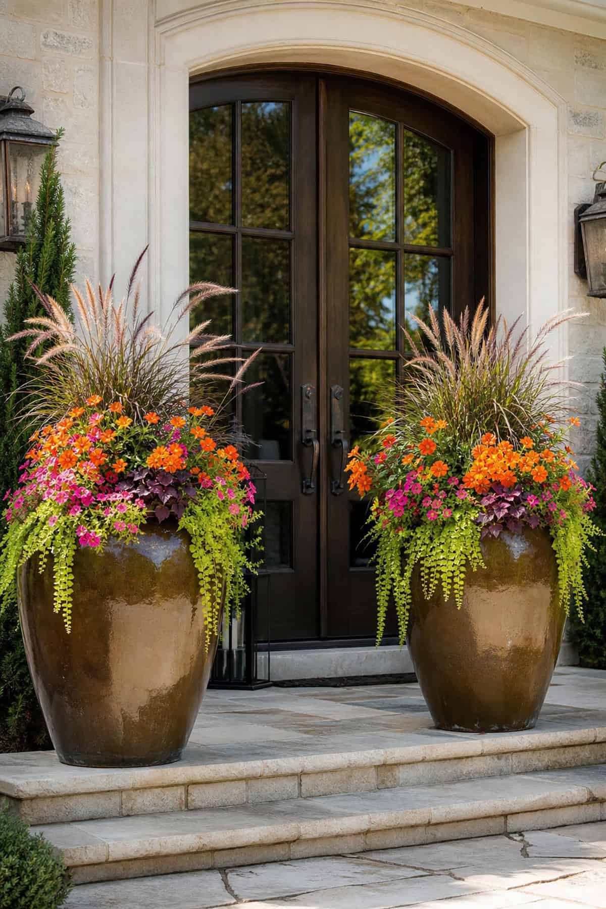 Large Ceramic Urn Planters