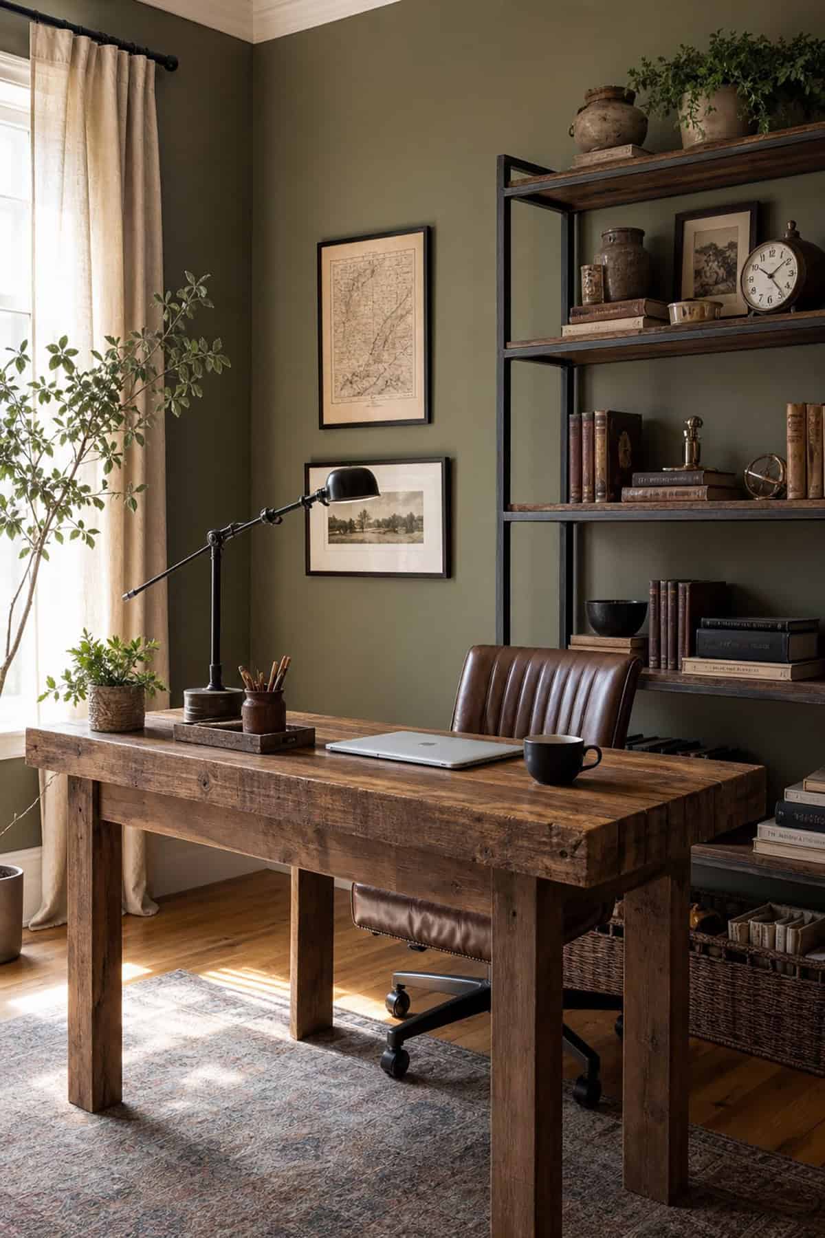 Muted Olive Green