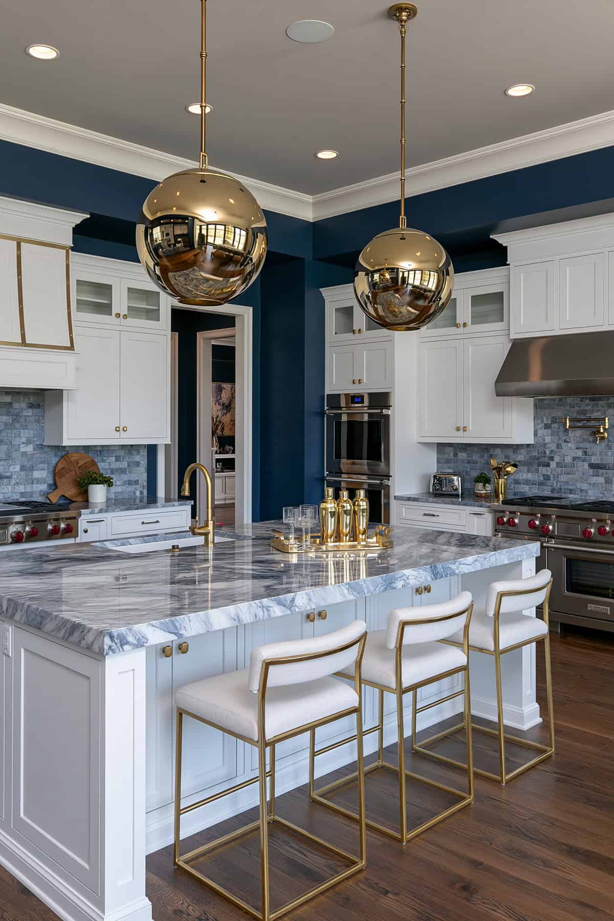 Navy Blue Kitchen Walls