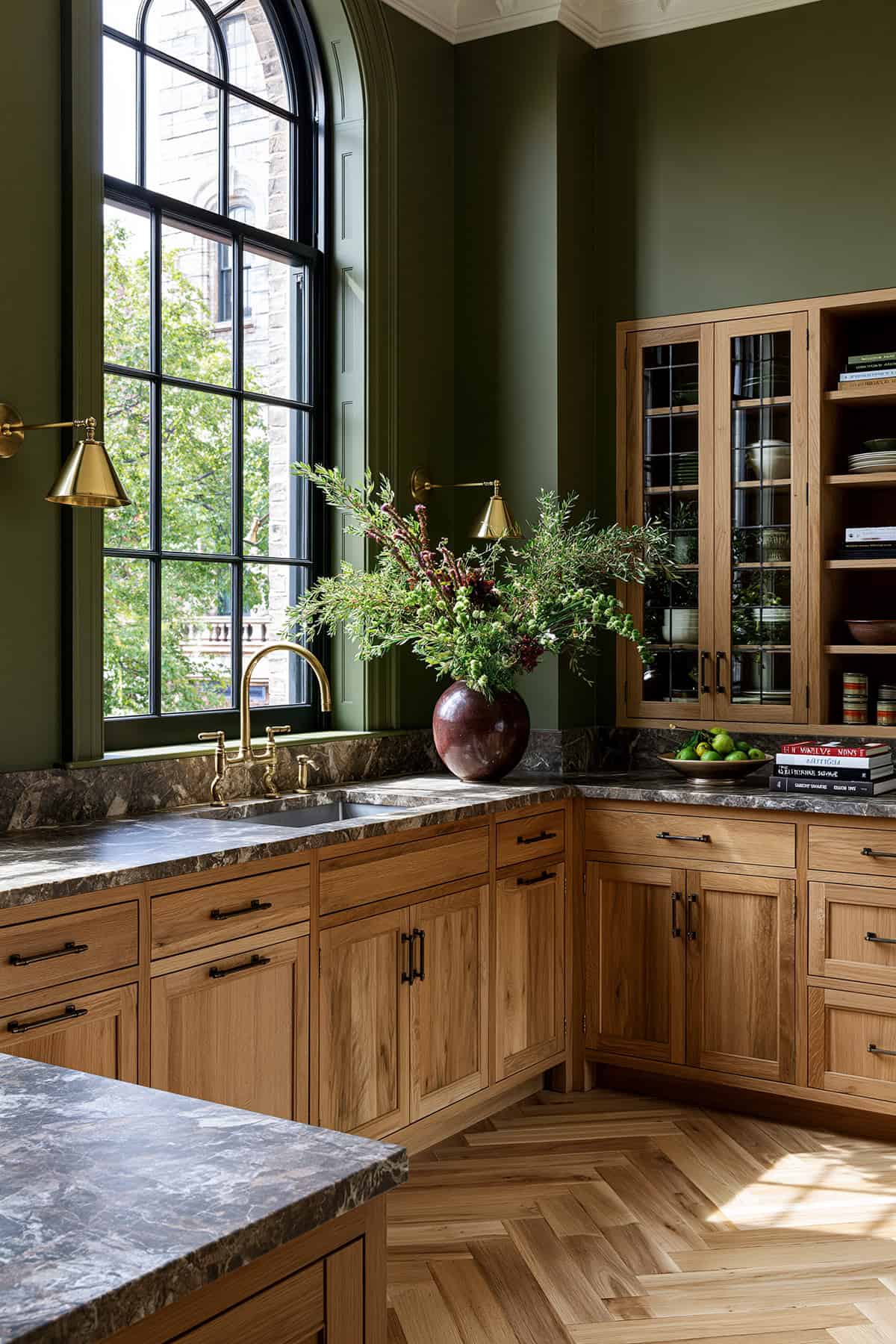 Olive Green Kitchen Walls