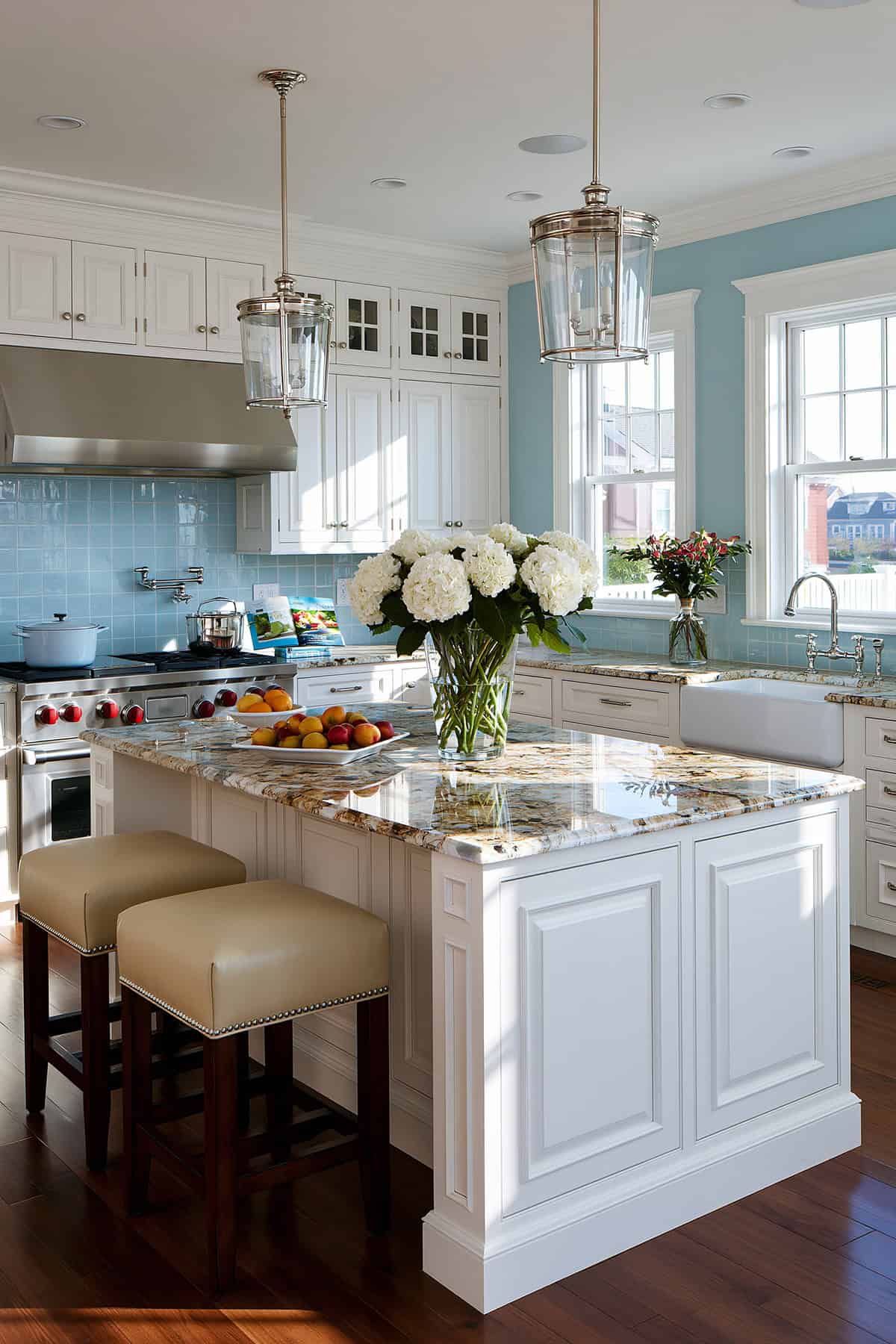 Pale Blue Kitchen Walls