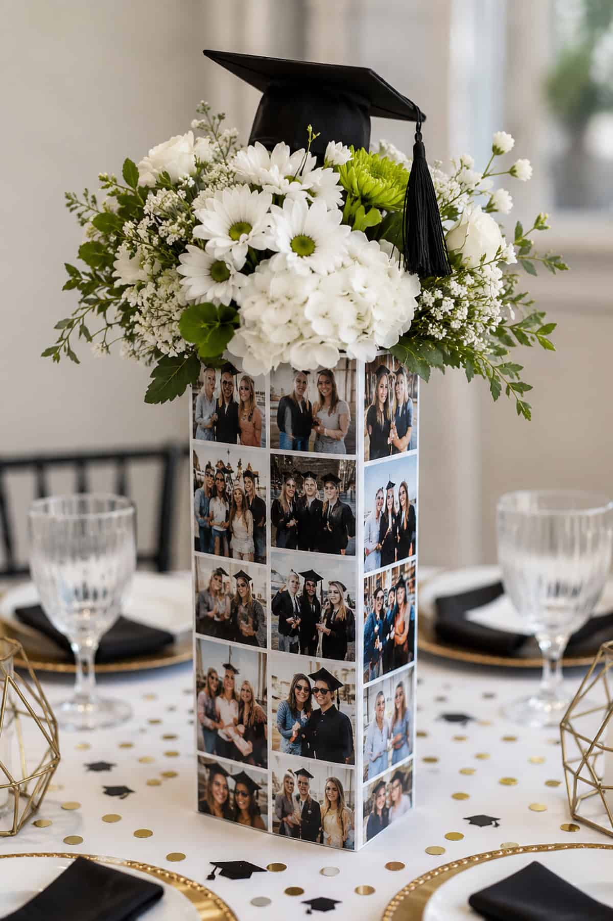 Photo Tower Graduation Arrangement