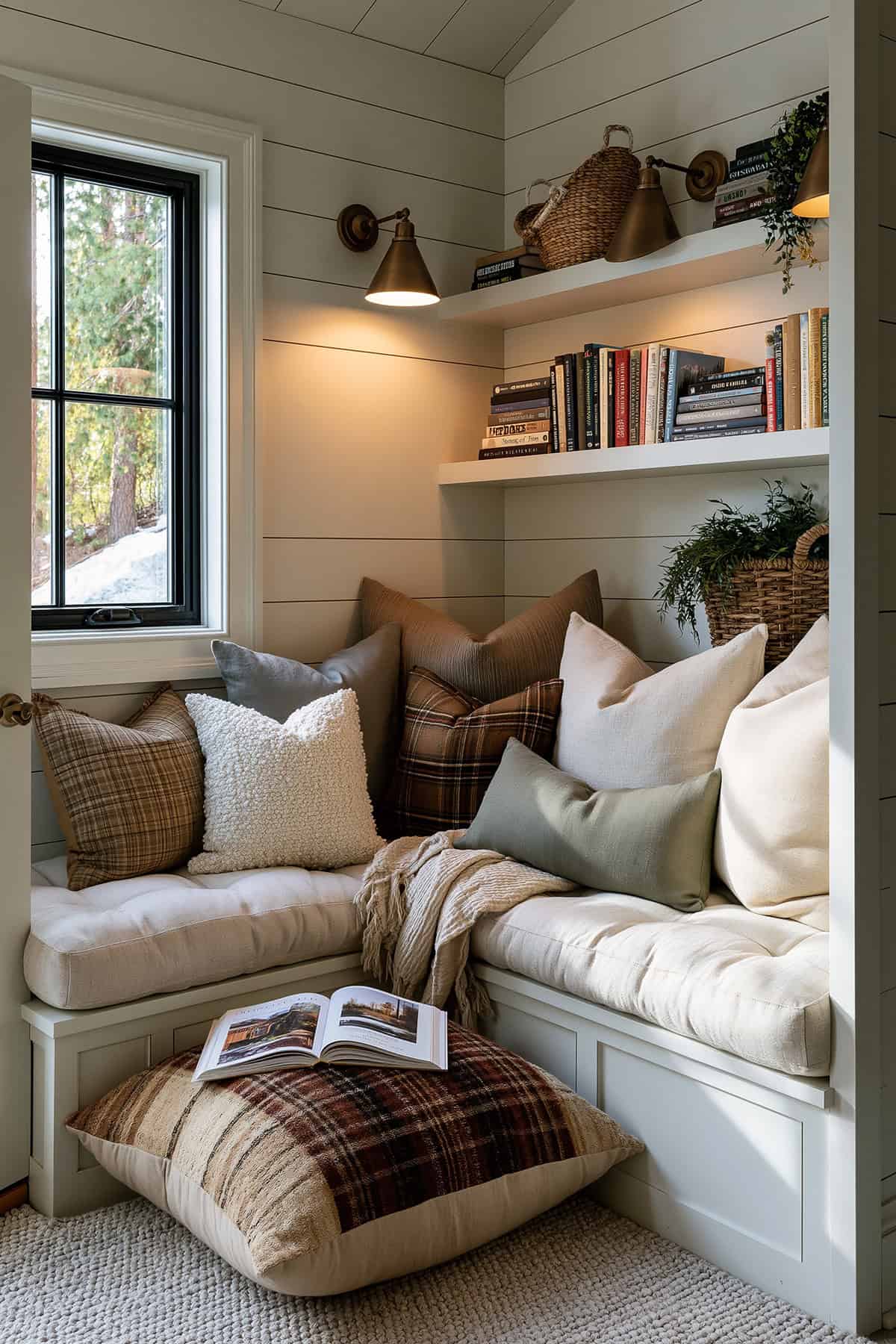 Shiplap Reading Nook Wall