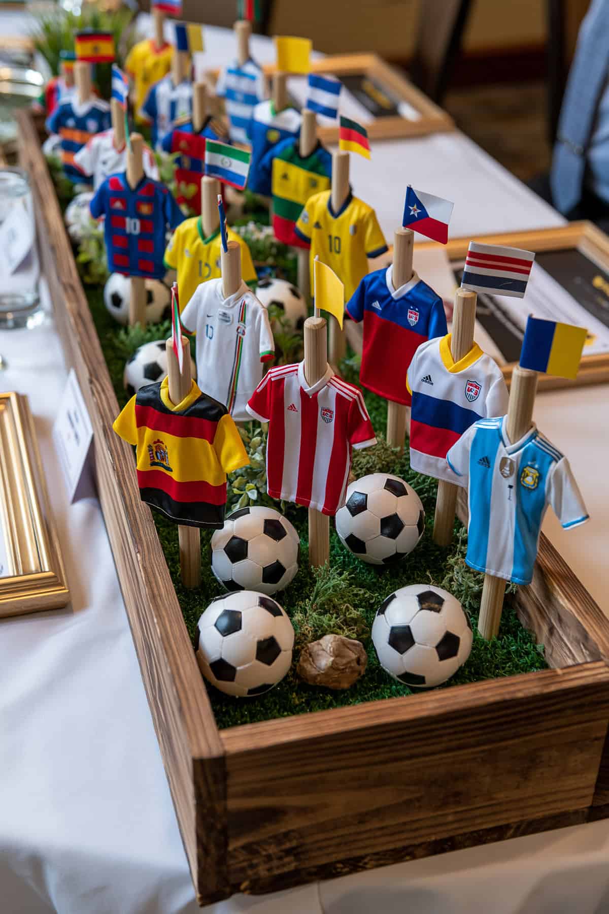Soccer Jersey Table Box Centerpiece